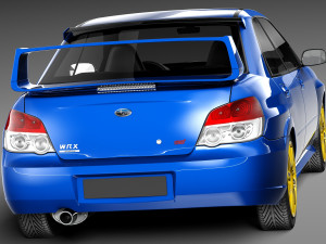 Subaru Impreza STi 2006 3D Model
