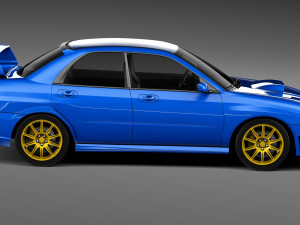 Subaru Impreza STi 2006 3D Model
