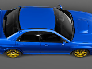 Subaru Impreza STi 2006 3D Model