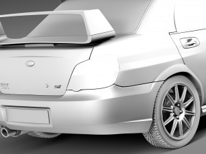 Subaru Impreza STi 2006 3D Model