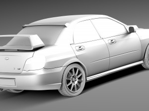 Subaru Impreza STi 2006 3D Model