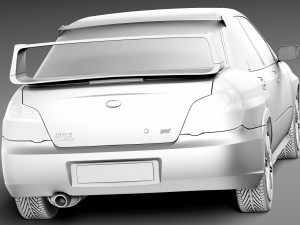 Subaru Impreza STi 2006 3D Model
