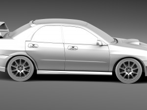 Subaru Impreza STi 2006 3D Model