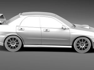 Subaru Impreza STi 2006 3D Model