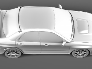 Subaru Impreza STi 2006 3D Model