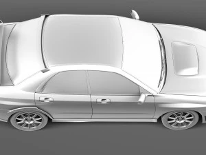 Subaru Impreza STi 2006 3D Model