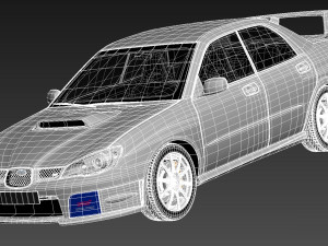 Subaru Impreza STi 2006 3D Model