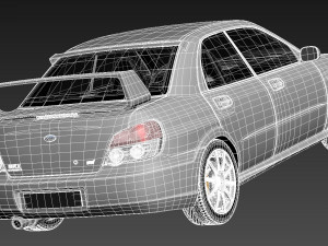 Subaru Impreza STi 2006 3D Model