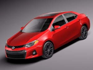 Toyota Corolla S 2014 USA 3D Model