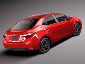Toyota Corolla S 2014 USA Modelo 3D