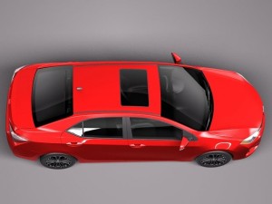 Toyota Corolla S 2014 USA Modelo 3D
