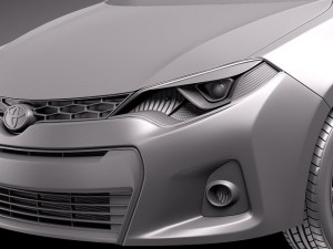 Toyota Corolla S 2014 USA Modelo 3D