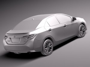 Toyota Corolla S 2014 USA Modelo 3D