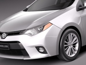 Toyota Corolla LE 2014 USA 3D Model