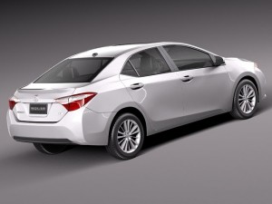 Toyota Corolla LE 2014 USA 3D Model