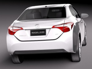 Toyota Corolla LE 2014 USA 3D Model