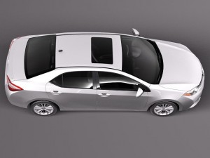 Toyota Corolla LE 2014 USA 3D Model
