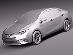 Toyota Corolla LE 2014 USA 3D Model