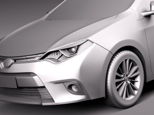 Toyota Corolla LE 2014 USA 3D Model