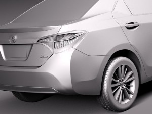 Toyota Corolla LE 2014 USA 3D Model