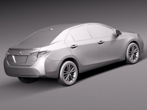 Toyota Corolla LE 2014 USA 3D Model