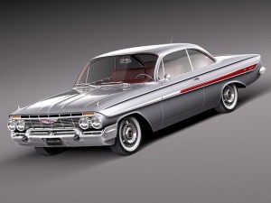Chevrolet Impala Coupe 1961 3D Model