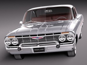 Chevrolet Impala Coupe 1961 3D Model