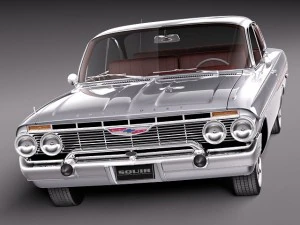 Chevrolet Impala Coupe 1961 3D Model