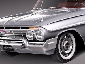 Chevrolet Impala Coupe 1961 3D Model