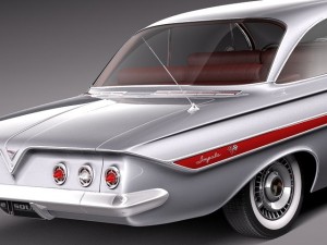 Chevrolet Impala Coupe 1961 3D Model