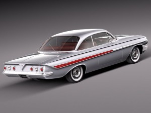 Chevrolet Impala Coupe 1961 3D Model