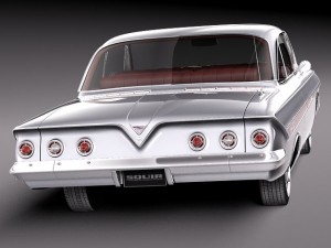 Chevrolet Impala Coupe 1961 3D Model