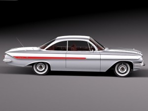 Chevrolet Impala Coupe 1961 3D Model