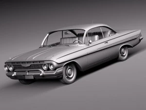 Chevrolet Impala Coupe 1961 3D Model
