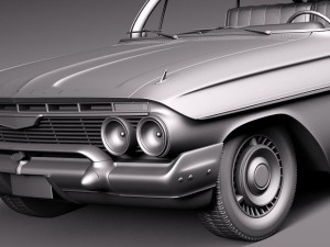 Chevrolet Impala Coupe 1961 3D Model