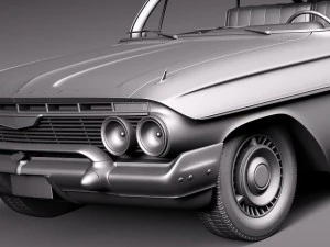 Chevrolet Impala Coupe 1961 3D Model