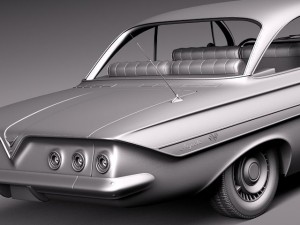 Chevrolet Impala Coupe 1961 3D Model