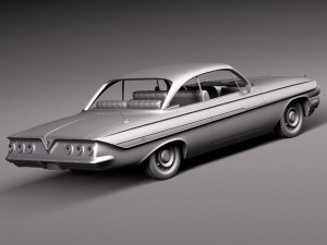 Chevrolet Impala Coupe 1961 3D Model