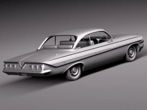 Chevrolet Impala Coupe 1961 3D Model