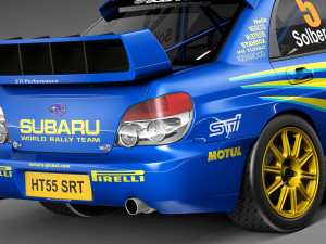 Subaru Impreza STi WRC 2006 3D 모델