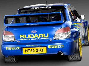 Subaru Impreza STi WRC 2006 3D Model