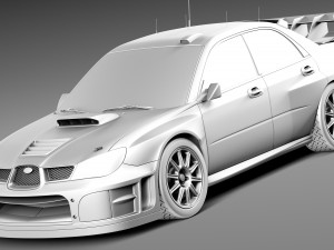 Subaru Impreza STi WRC 2006 3D 모델
