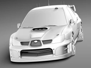Subaru Impreza STi WRC 2006 3D Model