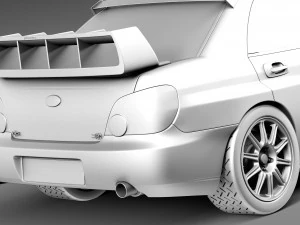 Subaru Impreza STi WRC 2006 3D Model