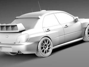 Subaru Impreza STi WRC 2006 3D Model