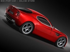 Alfa Romeo 8c Competizione midpoly Modelo 3D