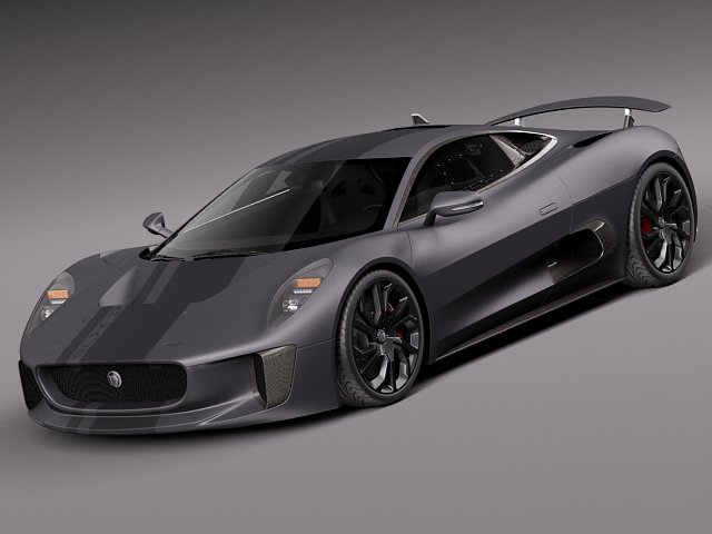 Jaguar CX75 2014 3D 모델 .c4d .max .obj .3ds .fbx .stl .blend 