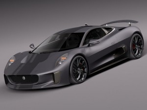 Jaguar CX75 2014 3D Model