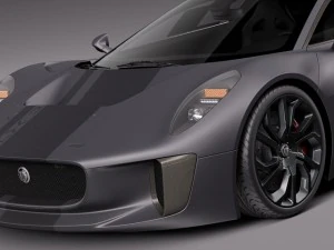 Jaguar CX75 2014 3D Model