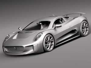 Jaguar CX75 2014 3D 모델
